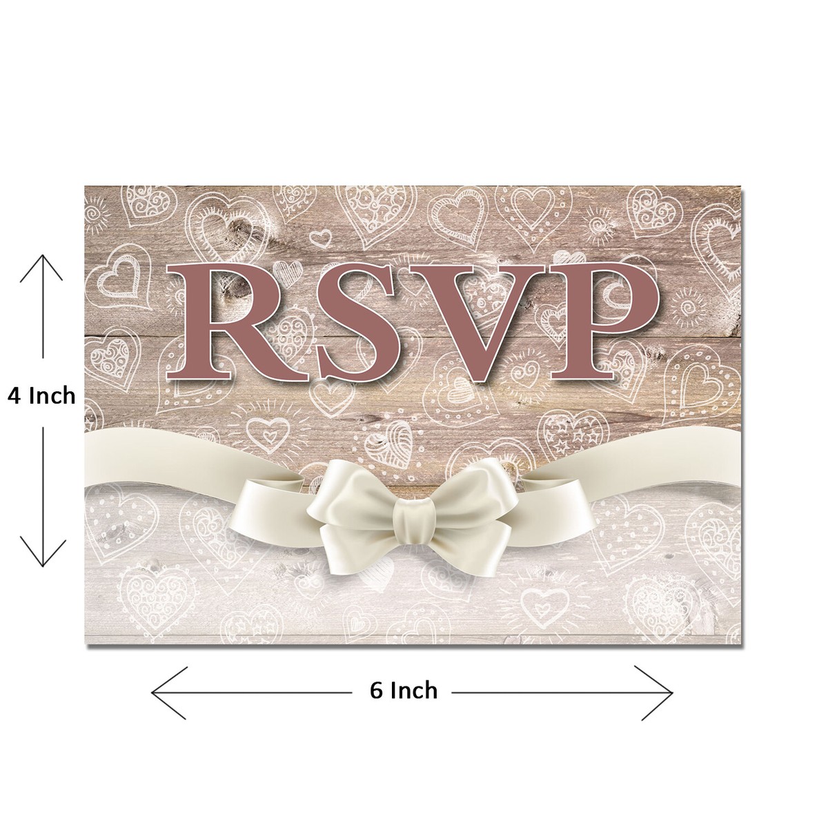 Printed RSVP Reply Cards – 4 × 6 inches, 40 Postcards – B17076 | eBay