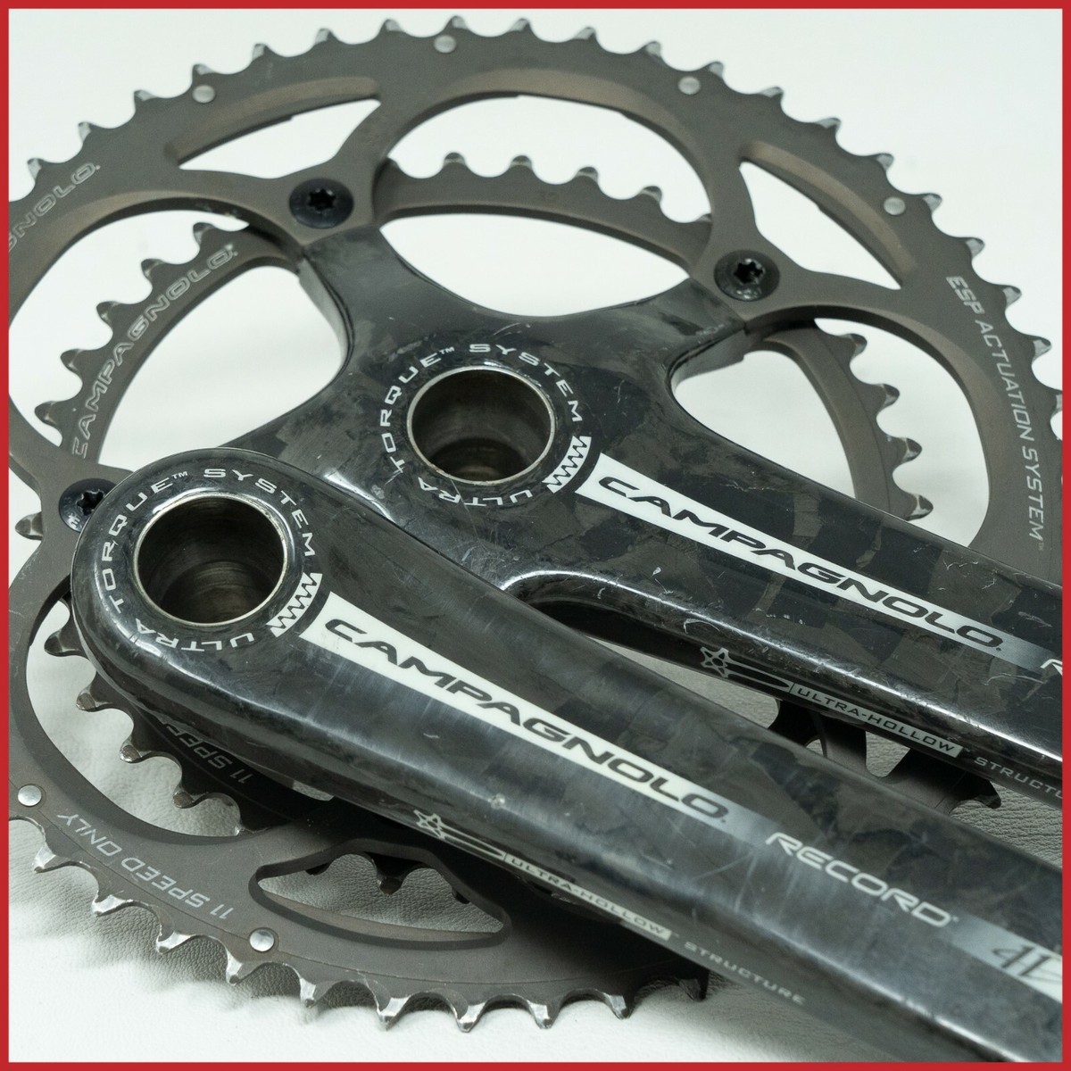 Campagnolo Record RD 11s 後期 CAMPAGNOLO RECORD CARBON 172.5 53/39 CRANKSET 11s SPEED