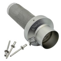 EndschalldäMpfer LeoVince Auspuffanlage LV-10 Edelstahl Ø 54Mm 173Mm Links