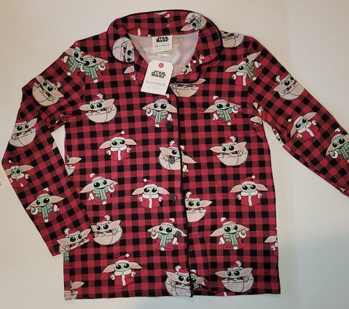 Neu Star Wars Slumber L Baby Yoda 2-teiliges rotes Pyjama-Set Munki Munki Oberteil Hose Neu mit Etikett - Bild 12 von 19