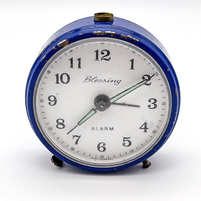Vintage Blessing Alarm Wecker Table Clock Mechanically Hand