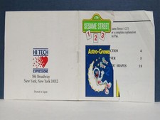 SESAME STREET 123 Manual - no game .... NES Nintendo