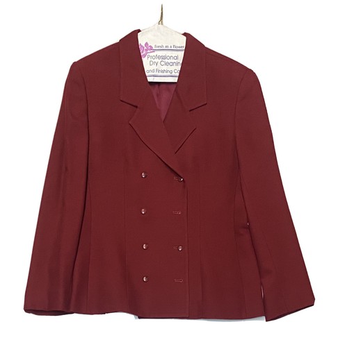 Double Breasted Wool Blazer Jacket Made 