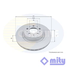 Fits Tesla Model 3 2017- Electric Brake Disc Front Mity #1 104461100D