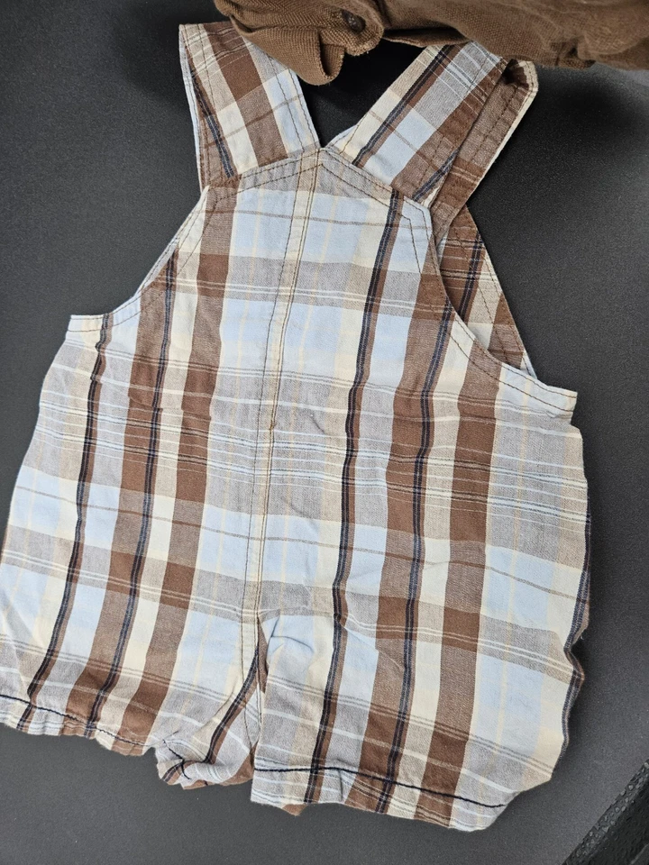 Macacão e camisa Sonoma 0-3 meses, conjunto de bebê 2 peças, roupas infantis, recém-nascido - Imagem 4 de 4