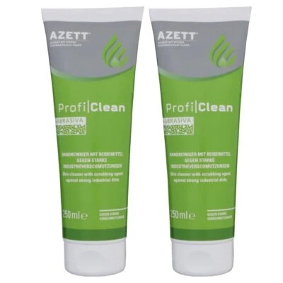 Azett Profi Clean Handreiniger 2 x 250 ml mit Reibemittel Industrieverschmutzung