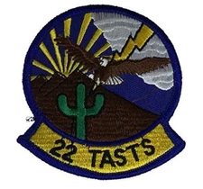 USAF 22ND TASTS TACTICAL AIR SUPPORT TRAINING SQUADRON PATCH DAVIS MONTHAN AFB