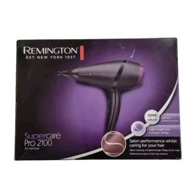 Remington SuperCare Pro Ionic Hair Dryer 2100W Slim Lightweight