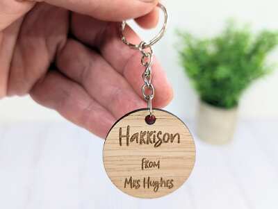 Personalised Student Keyrings, Gifts from Teacher, End of Term,  End-of-Year UK