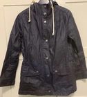 Gap Wax Jacket Navy Hooded  S Size XS Women's