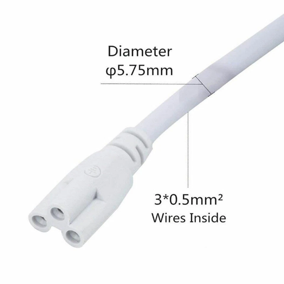 T5 T8 Tube Connector Cable Wire Cord Double End Wires For Integrated LED Tubes - Image 3 of 4
