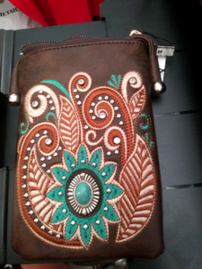 american bling crossbody wallet