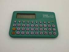 Vintage Casio My Pocket Diary Handheld Day Planner Directory Blue Teal JD-1000