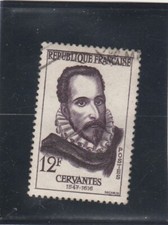 L6824 FRANCE timbre Y&T N° 1134 de 1957 " Cervantes " oblitéré