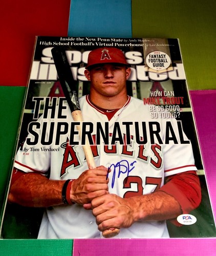 Mike Trout Rc 2012 SI Signed PSA / JSA Enlarged 11x14 Cover - WOW !! - Picture 11 of 12