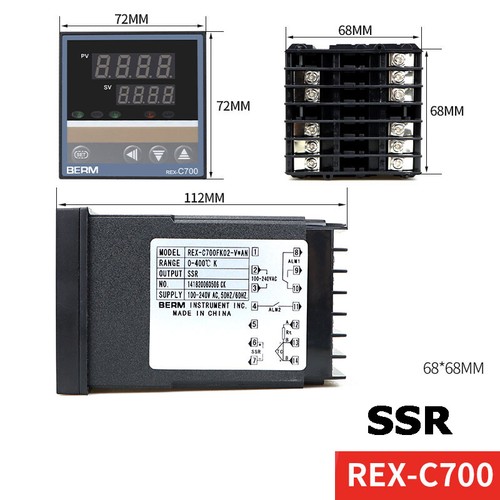 REX-C100/C400/C700/C900 Allarme digitale PID regolatore di temperatura AC 100-240V - Foto 14 di 20