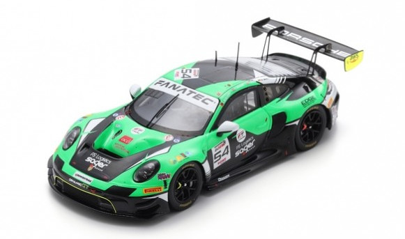 Modèle réduit Spark 1/43 Porsche 911 GT3 R 992 #54 24H Spa 2024
