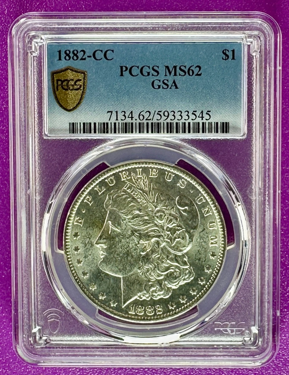 MS 62 Graded 1882 Year Morgan US Dollars (1878-1921) for sale | eBay