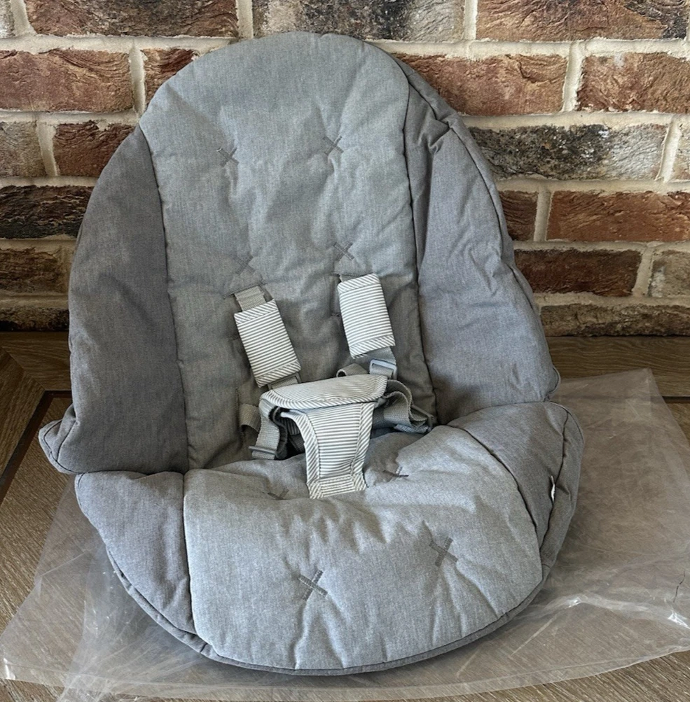 ⭐️ Mamas & Papas STARLITE SWING Grey Melange SEAT FABRIC & HARNESS NEW