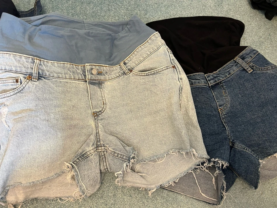 Umstandsmode Paket Schwangerschaft Stillzeit Tops Stillbhs Shorts Hosen 38 H&M - Bild 3 von 4
