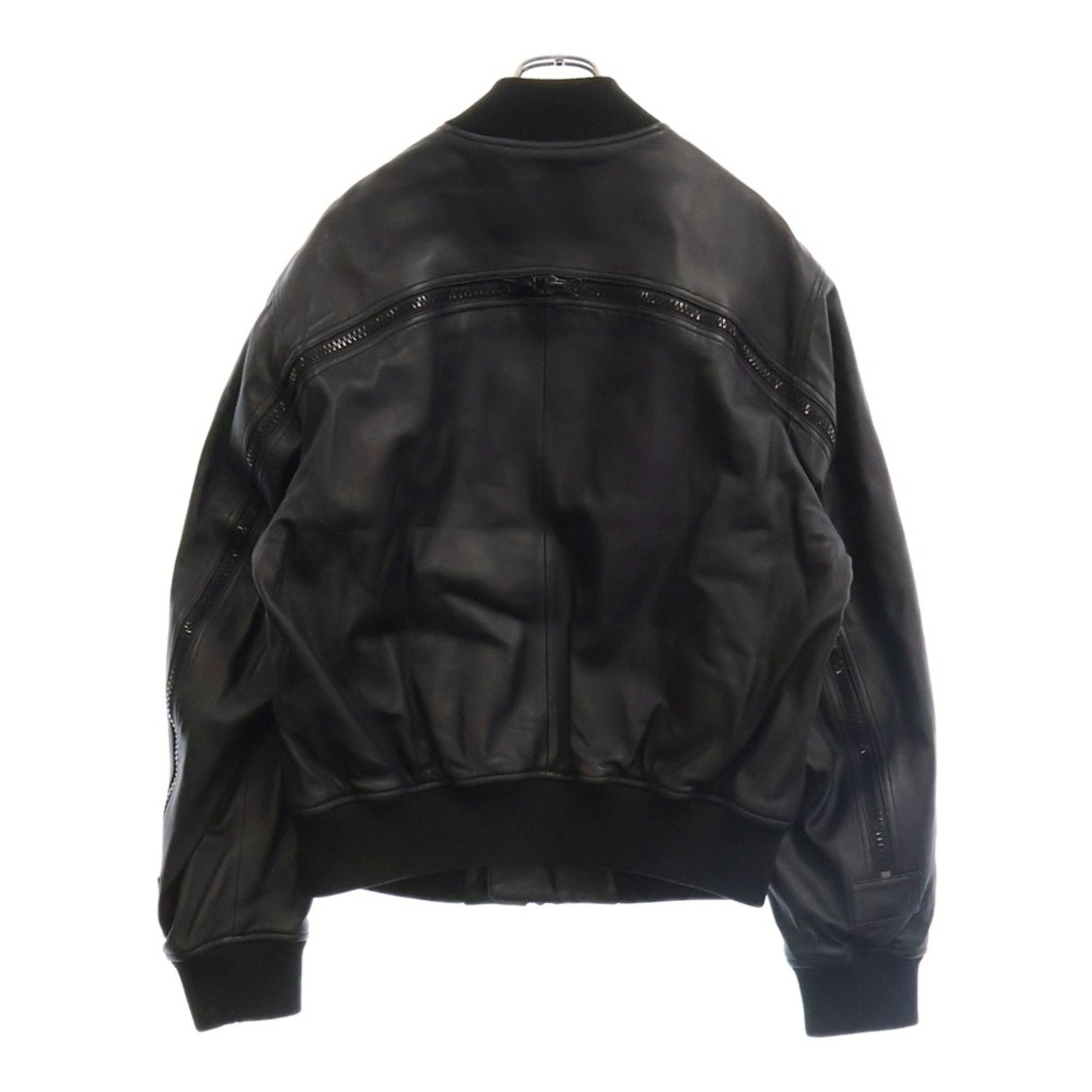 DRIES VAN NOTEN 22AW LANVERS LEATHER BOMBER LAMVERS JACKET BLACK 