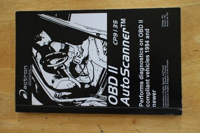 Actron CP9135 OBD II Scanner Manual