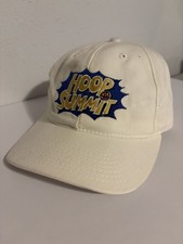 Vintage 90s Nike Mens Navy Basketball Swoosh Adjustable Strapback Hat Black Tags