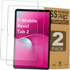 2 Pack Screen Protector for T-Mobile REVVL Tab 2 Tablet 10.1 Inch Tempered Glass