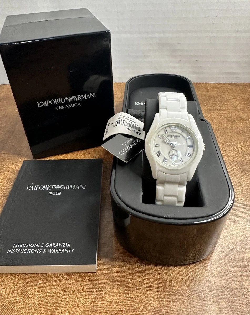 ARMANI White Ceramic Band Wristwatches for sale | eBay
