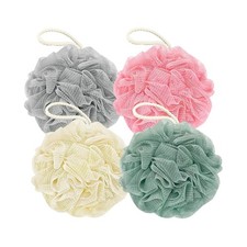 Rnoafmu Shower Loofah Bath Sponge 60G Exfoliating Body Scrubber 4 Pack Soft Mesh