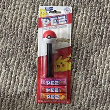 Pez Dispenser Pokemon Pikachu Pokeball 2025 NEW In Hand Rare Poke all Pez