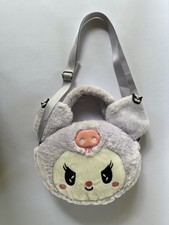 Sanrio Kuromi Plush Pouch Purse Kawaii Cute purple white pink Bag