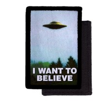 Listing image for I Want to Believe Supernatural Paranormal xfiles Patch Morale Army Hook [sub]