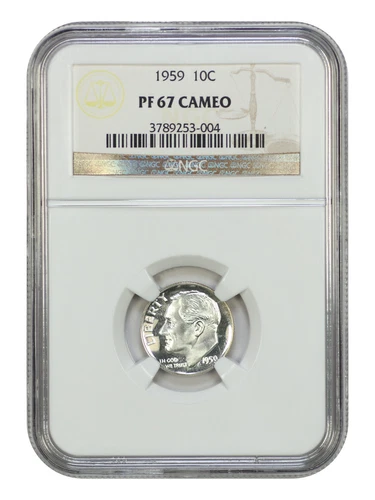 1959 10C NGC PR67CAM - Roosevelt Dime