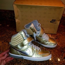 NIKE WOMENS METALLIC GOLD STAR AEROFLIGHT Hig...