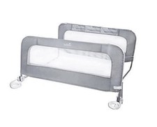 SUMMER Double Safety Bedrail, Gray, Metal  Fabric Bedrail Set for Toddlers NIB
