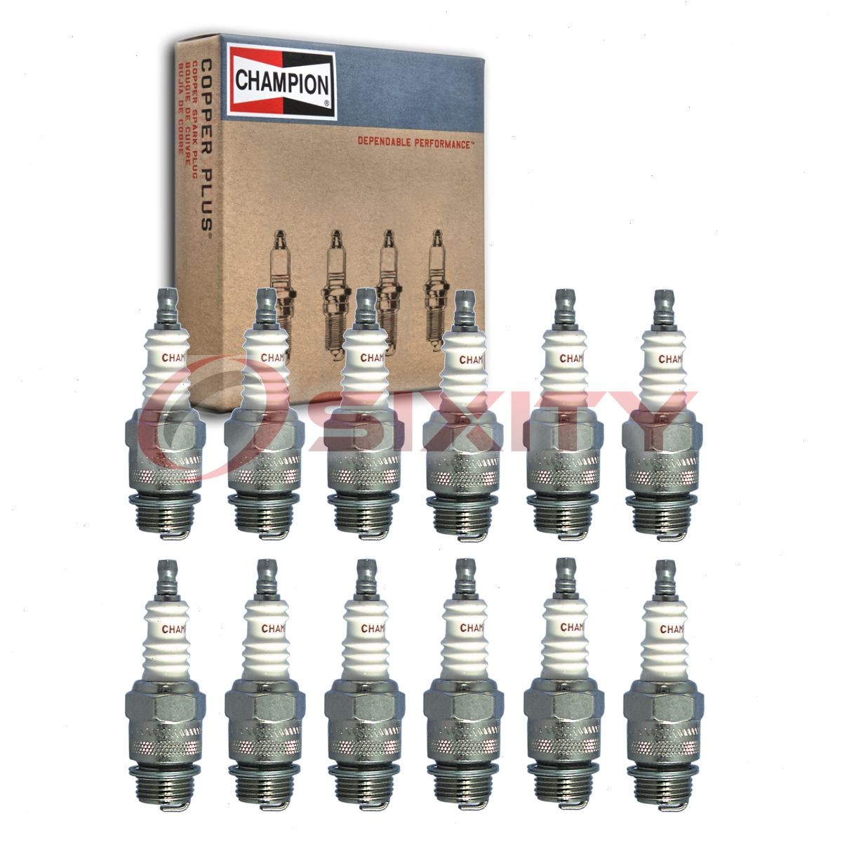 12 pc Champion Industrial Spark Plugs for 1933 Cadillac 370 C 6.0L V12 fh