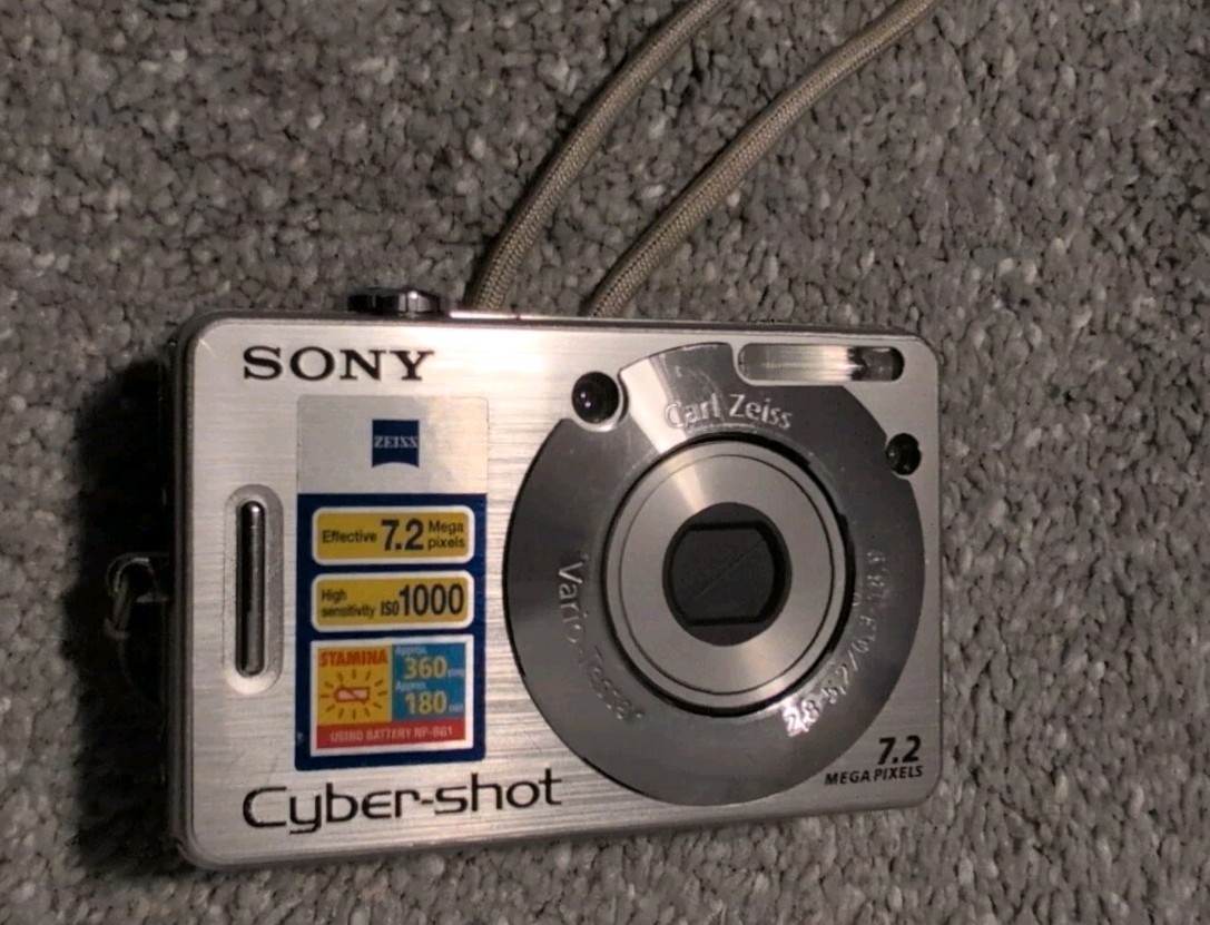 Sony Cyber-shot DSC-W70 7.2MP Digital Camera - Silver for sale