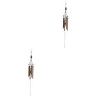  2 stücke Metall Multi-Röhre rostfreie Elefantenform Wind Glockenmetall Handbuch