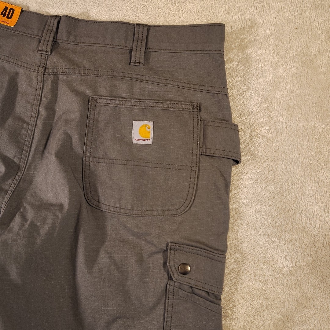 Carhartt Mens Rugged Flex Relaxed Ripstop Cargo Work Shorts 40 x 11" Inseam Gray thumbnail 13