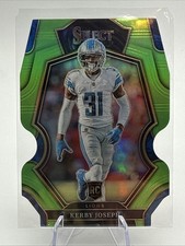 2022 Select Kerby Joseph RC Neon Green Prizm Die Cut Premier #/299 Lions