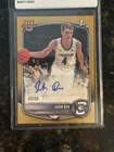 2025-26 Bowman - Paper Prospect Autographs Josh Dix #PA-JD Gold /50 (AU, RC)