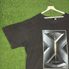 FADED Rare Vintage 2000 Marvel X-Men Movie Promo T Shirt Black XL Changes