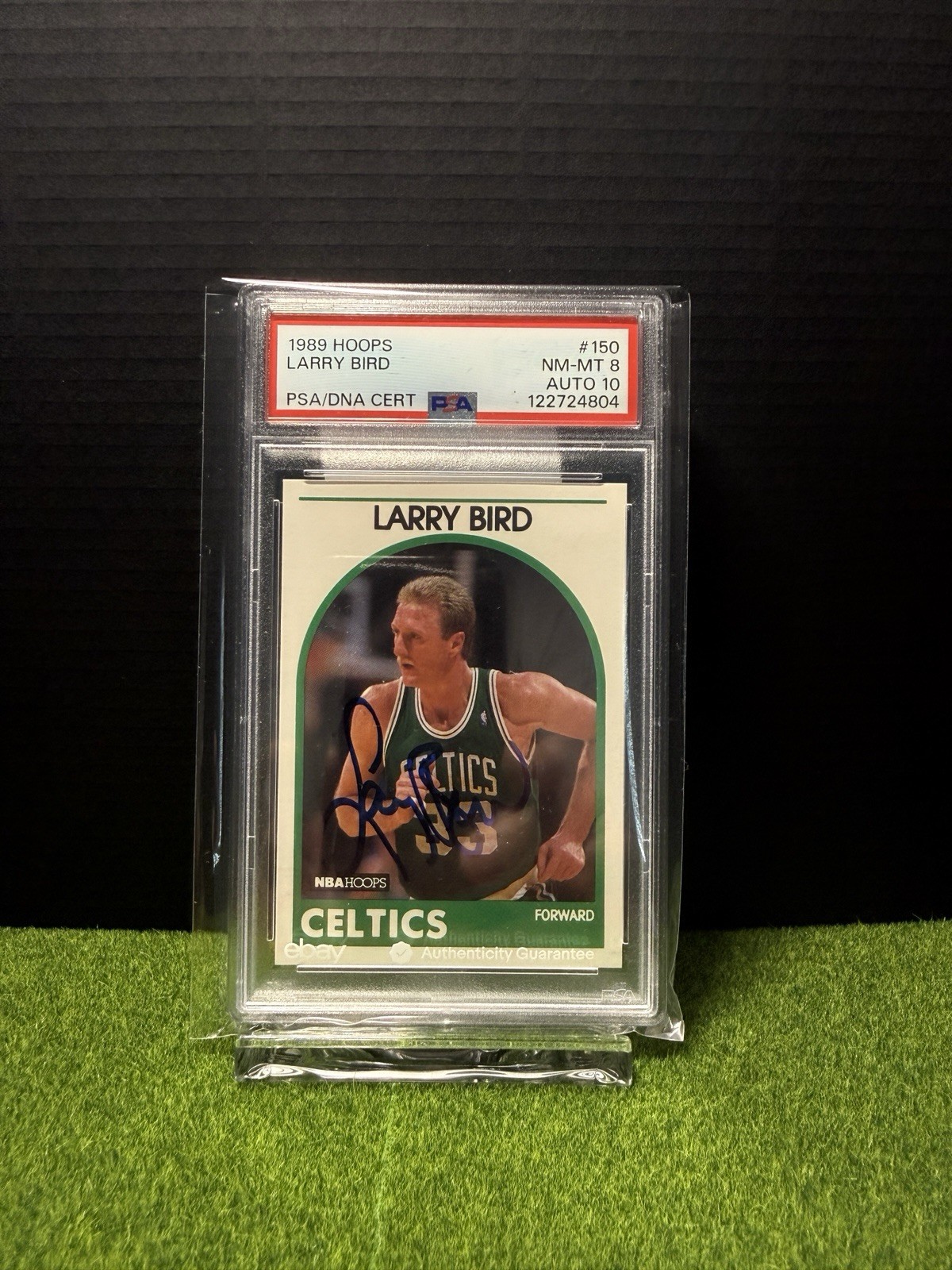 NBA Hoops 1989 Larry Bird Auto PSA 8/10 #150 Boston Celtics PSA DNA