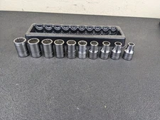 #bl921 Snap-On Tools 310swmya 1/2"  Drive Metric 12-Point shallow socket set