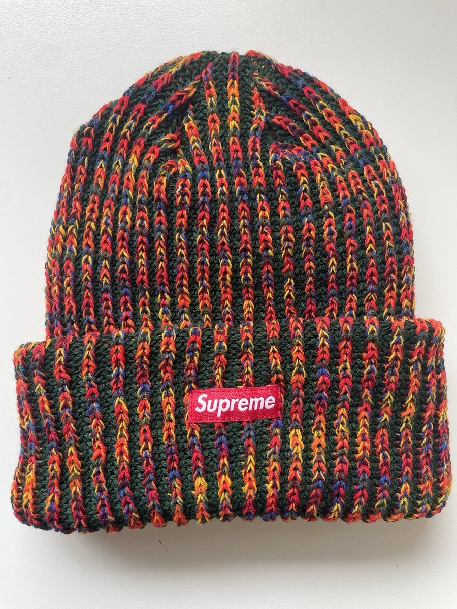 SUPREME FW24 Rainbow Loose Gauge Beanie OLIVE | eBay