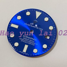 1PC NEW 3135mm Watch black green water ghost dial for 2836 2824 3135 movement