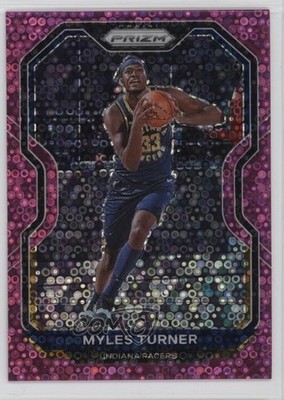 2020-21 Panini Prizm Fast Break Pink Prizm 8/50 Myles Turner #240 08r6
