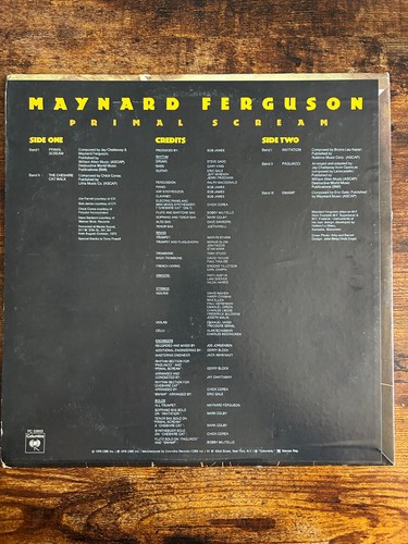(USED) Maynard Ferguson~Primal Scream~1976 Columbia Records ~PC 33953 VG+/VG+ - Picture 2 of 4