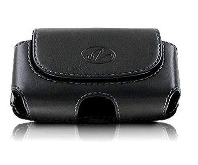 Horizontal Holster for Flip Phone or Black PU Leather Case 